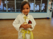 Student of the month awarding ceremony - Aina Haina Dojo