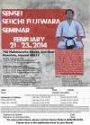 Sensei Fujiwara seminar schedule change